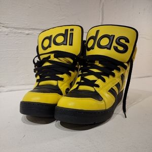 Adidas Jeremy Scott Sneakers VERY RARE yellow/black Men's Size 10